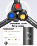 Haokoo Asciugacapelli Ionico Alta Velocità 150.000 RPM - Phon Capelli Professionale Leggero 365g, Asciugatura Rapida con Termo-controllo, 8 Temperature con Diffusore, Casa e Viaggio - 5
