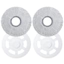 Jegehoyo Mop Cloths with Mop Plates Replacement Parts for Ecovacs Deebot X2 Omni Robot Vacuum Cleaner Mop Pad Mop Holder (White) - 1