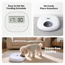 Pet Prime 6-Cell Automatic Cat Feeder with 2 Ice Packs Timed Wet/Dry Food Dispenser for Dog Rechargeable Pet Food Bowl with Timer (White-Auto Feeder with 2 Ice Packs) - 8