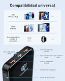 Power Bank 22.5W 20000mAh Bateria Externa Carga Rapida, Bateria Portatil PD3.0 QC4.0, Powerbank USB C Input & Output con Pantalla LCD Compatible con Smartphones, smartwatches, etc (black01) - 5