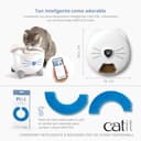 Comedero Inteligente 6 Raciones con Bandeja de Acero Inoxidable para Gatos Catit PIXI - 6