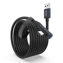Syntech Link Kabel 5M, Kompatibel mit Oculus Meta Quest 3/3S, Quest2/1/Pro und Pico 4, PC Steam VR Zubehör, High Speed Datenübertragung, USB 3.0 zu USB C Kabel für VR und Gaming PC, Schwarz - 1