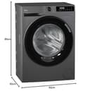 Hoover Pro Wash Series 3 11kg Freestanding Washing Machine, 1400 RPM, A‑30% Rated, AI Silent Motion, hOn App, 16 Programmes, ProActive Wash, Graphite & Black Door, 62x60x85 cm ‑ HBR 411BL9G-80 - 20
