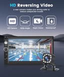 Rimoody Wireless CarPlay Double Din Car Radio, 7 Inch HD Capacitive Touchscreen with Wireless Android Auto, Mirror Link, Bluetooth 5.3, SWC, USB/TF/AUX, EQ, UI Remote Control + HD Backup Camera - 5