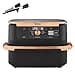 Ninja Foodi FlexDrawer, Friggitrice ad Aria, Doppia Zona, Separatore Rimovibile, Cassetto da 10.4L, 7 in 1, Componenti Antiaderenti Lavabili in Lavastoviglie, Nero/Rame, AF500EUCP - 1