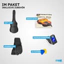 MAX SoloArt - 4/4 Akustik Gitarre für Anfänger Einsteiger Erwachsene - Akustikgitarre inkl. Tasche, Stimmgerät, Plektrum, Gurt und Zubehör - Acoustic Guitar, Konzertgitarre in Sunburst - 6