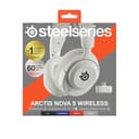 SteelSeries Arctis Nova 5 Blanco Cascos gaming inalámbricos PC, PS5, Switch 2, móvil - Controladores magnéticos de neodimio - Más de 100 preajustes - Batería de 60 horas - 2,4 GHz o BT - Micro Gen2.X - 13