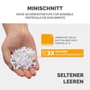 Fellowes Aktenvernichter Autofeed, 100 Blatt Minicut (P4), Papierschredder Hybrid mit automatischem und manuellem Einzug für Büro, AutoMax 100M Schredder, sehr leiser Aktenvernichter, 23L Papierkorb - 5