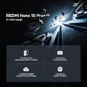 XIAOMI Redmi Note 15 Pro+ 5G Smartphone 12+512 GB– 6500-mAh-Akku, IP66/IP68 Staub- und Wasserschutz, Neue 200-MP-Kamera, 6,83" AMOLED-Display, Schwarz, Included Earphone - 3