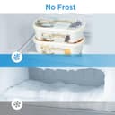 Midea MERB345MGC02 Kühl-/Gefrierkombination/No Frost/185 cm hoch / 59,5 cm breit /70 cm tiefe/171 kWh/Jahr/216 L Kühlteil/ 122 L Gefrierteil/Twin Control/mit Chiller Box, Front Inox - 5