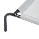 Amazon Basics Kühlendes erhöhtes Hund Haustierbett, Grau, Größe L, L 130 x B 80 x H 19 cm - 4