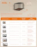 Feandrea Jaula para Perros Plegable con 2 Puertas, Bandeja Extraíble, 136 x 79 x 84 cm, XXXL, Negro PPD054B01 - 4