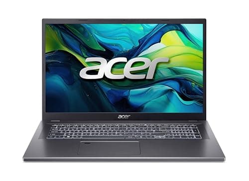 Acer Aspire 17 (A17-51M-51UJ) Computer portatile da 17" FHD IPS Display, Intel Core 5 120U, RAM 16 GB, SSD 512 GB, Intel Graphic, Windows 11, QWERTZ Keyboard Grigio