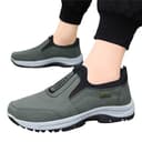 Generisch Scarpe da ginnastica da uomo, con suola spessa, antiscivolo, comode, da jogging, tinta unita, alla moda, traspiranti, per attività all'aria aperta, corsa, allenamento, sport, 38-44 EU - 2