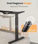 MAIDeSITe EL2 Pro Art Scrivania Regolabile in Altezza Elettrica, Design Gambe Ovali con 2 Motore, Capacità di Carico 160kg con 4 Memorie di Controllo e Funzione di Protezione da Collisione - 4