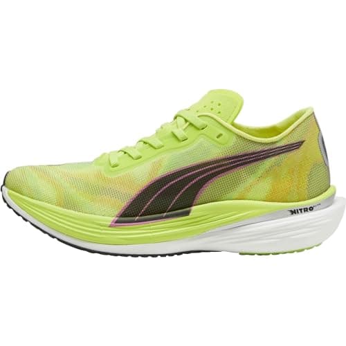 Puma Deviate Nitro Elite 2 - Scarpe da Corsa da Donna - Psychedelic Rush - SS24, Lime Pow Poison Pink Puma Black, 38 EU