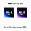 Apple 2023 MacBook Pro Laptop M3 Pro Chip mit 11‑Core CPU, 14‑Core GPU: 14,2" Liquid Retina XDR Display, 36 GB gemeinsamer Arbeitsspeicher, 1 TB SSD Speicher. Funktioniert mit iPhone, Space Schwarz - 3