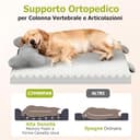 Cuccia Ortopedica per Cani con Cuscino Rimovibile, Lettino Lavabile Memory Foam a Forma Cassetta Uova, Impermeabile Letto per Supporto Testa e Articolazioni, Cuccia cane Interno con Base Antiscivolo - 2