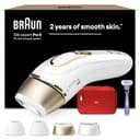 Braun IPL Silk Expert Pro 5, At Home Hair Removal, Alternative For Laser Hair Removal, Includes Pouch, Wide Head, 2 Precision Heads And Venus Razor, Gift For Women, White/Gold, PL5387 - 1