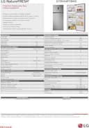 LG GTBV44PYBKD Frigorifero Doppia Porta 70cm, Classe E, 461l, Connettività Wi-fi Con App Thinq, Porte Piatte, Tecnologia Door & Linear Cooling, Display Esterno, Compressore Smart Inverter, Argento - 19