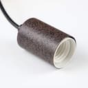 GBLY Lampada da tavolo da pranzo vintage in legno da 80cm, 4 x E27 max. 25watt Lampada a sospensione industriale regolabile in altezza per sala da pranzo cucina bar ristorante - 6