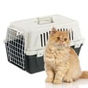 Ferplast Transportín Gato, Transportín Perro Pequeño y Gatos de hasta 5 Kg, Puerta de Hierro Plastificado, Ranuras de Ventilación, 32,5 x 48 x h 29 cm, Transportín Mascotas Rígido Atlas 10 EL, Negro - 7