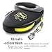Flexi Giant Professional - Guinzaglio avvolgibile a fettuccia, Per cani fino a massimo 50 kg, Nero/Neon, L - 10m - 3