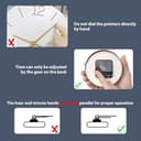 Warminn Funkuhr MDF Holz Wanduhr Ohne TickgeräUsche Lautlos 30cm Quarz Batterie Groß Einfach zu Lesen für Zimmer Zuhause KüChe Schlafzimmer Büro Schule - 8