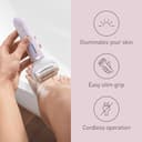Panasonic ES-EY30-V511 Wet and Dry Epilator, Double Disc with 60 Tweezers, Flexible 90° Pivoting Head, 3 Speed Settings & LED Light, Up to 30 Minutes Operation Time, Cordless, Hair Remover - 7