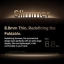 HONOR Magic V5 5G AI Foldable Phone, Sim Free, 8.8mm Folding Screen Smartphone, 5690mAh All-Day Battery, 16GB+512GB, Snapdragon® 8 Elite Mobile Platform, Eye Comfort Display, Dual SIM, Android 15,Gold - 5