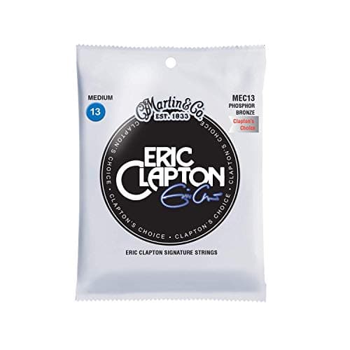MARTIN Cuerdas para guitarra acústica, Eric Clapton's Choice, Medium 13-56, 92/8 Fósforo Bronce (MEC13)