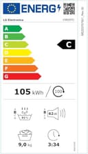 LG V9R09TC Wärmepumpen-Trockner 9 kg Kapazität, Sensor Dry, Allergy Care, Smart Diagnosis, Weiß - 18