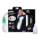 Braun ThermoScan 6, IRT6515 - Termometro digitale per le orecchie per adulti, neonati, bambini e bambini, veloce, delicato e accurato con risultati codificati a colori, bianco - 1