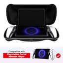 iVoler [Carica all'interno Custodia per PlayStation Portal con 2 Pellicole in Vetro Temperato, Borsa Sottile con Foro di Ricarica, Case Rigido da Viaggio per Remote Player - Nero - 4