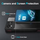 HARUINO für Asus ROG Phone 8 Pro Hülle, ROG Phone 8 Handyhülle Case mit Non-Slip Texture, Transparente PC Harte Zurück und TPU Weiche Silikon Schwarze Einfassung Cover Schutzhülle Handytasch - 4
