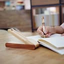Penna a sfera in legno naturale fatta,Personalizzabile,Incisione a Mano,set di penne regalo elegante,per:Laurea, Compleanno, Anniversario. - 9