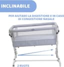 Chicco Next2Me Pop Up, Culla Fianco Letto Neonato, Culla Co-Sleeping, Chiusura Compatta, Trasportabile Ovunque, Spondina Apribile, Altezza Regolabile, Materasso e Borsa da Viaggio Inclusi, Grey Mist - 7