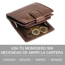 Lavalen Carteras para Hombre Piel - Monedero con Estilo - Cartera Hombre Hecha a Mano Cuero Auténtico - Billeteras con RFID - La Cartera Cómoda - Wallets for Men - Regalos Originales. - 5
