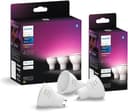 Philips Hue White and Color Ambiance, Faretto LED Smart GU10, Luce Bianca e Colorata, 400lm, Compatibile con Bluetooth, controllo vocale con Alexa, Apple Home e Google Assistant, pack da 5 - 1