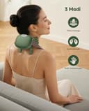 Massagegerät, 4D Nackenmassagegerät, USB Elektrische Schultermassagegerät mit Wärme, 3 Massagegrade & 2 Heizstufen, Tragbares Nacken und Schulter Shiatsu Massagegerät für Zuhause, Büro & Reise - 4