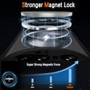 AOKUMA for Xiaomi 15 Pro/Ultra Case,Compatible with MagSafe,Shockproof Protective Cover for Xiaomi 15 Pro/Ultra,Military-Grade Translucent Matte Back Phone Case(Black) - 4