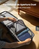 tomtoc Mochila de Viaje 40L, Mochila Viaje Cabina Avion TSA, Mochila Equipaje de Mano Impermeable, Business Travel Backpack Ligera para Portátil 17,3" Hombre Mujer, Grande Weekender Travel Backpack - 6