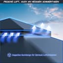 arvioo Gartenpavillon 3x3m, Gartenkomfort Deluxe, Pop Up Pavillon mit 4 Moskitoseitenwänden & Belüftungslöcher, Windschutz UV-Schutz, 3-Stufen Höhenverstellbar, Metall & 210D Oxford-Gewebe (Anthrazit - 8