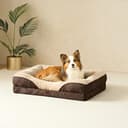 EHEYCIGA Cama Ortopedica y Viscoelastica para Perro Extra Grande 106x76x18.5 cm, Memory Foam Sofa para Perros Lavable, Cama Gato Suave, Marrón - 9