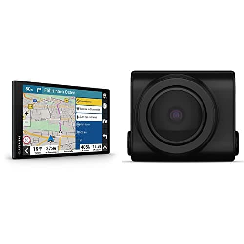 Garmin DriveSmart 76 MT-S - Navigation Device with Large 7 Inch HD Display & BC 50 - Wireless Rear View Camera with 720p HD Resolution and Image Transfer to Compatible Garmin Navis
