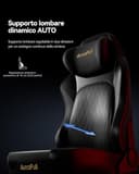 AutoFull M6 Pro 2.0 Sedia Gaming Ergonomica | Prima Sedia da Gaming al Mondo Riscaldata e Ventilata, Gaming Chair con Supporto Lombare Regolabilee, Braccioli 6D, Poggiatesta 3D e Poggiapiedi (Nero) - 5