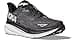 HOKA Clifton 9 Women's Performance Road Running Shoes Sneakers, Black/White, 10 UK - 2