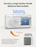 Dr.Care Baby Monitor Video e Audio Smart WiFi con App Mobile, Schermo Diviso 4" 720P e Telecamera 1080P, Visione Notturna HD, Audio Bidirezionale, Batteria Rimovibile 2500mAh,VistaView Lite RB - 5