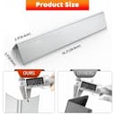 GFTIME 38.9CM 7635 Placa de Calor Piezas de Repuesto para Weber Spirit 200 II, Spirit 200, Spirit 200 E210 S210 E220 S220 (con pomo Delantero) Acero Inoxidable Difusor para Parrilla Barbacoa - 2
