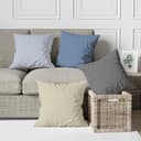 ggaimwf Tinta unita Copricuscino in Effetto Lino per divano Continentale Cuscino per letto Stile Nordico Colore Morandi Fatto a mano Piazza Federe per cuscini con cerniera invisibile 40x40 cm Set da 4 - 2